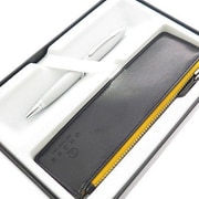 ボールペン カレイ オールオーバーサテンクローム ジッパーペンケースブラック付 AT0112-16/Z1