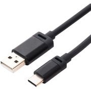 絡みにくいUSBケーブル USB Type-C コネクタ搭載タイプ 1.0m ブラック SKN-C10/BK