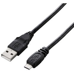 USB2.0ケーブル A-microBタイプ ノーマル 1m U2C-AMB10XBK
