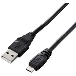 USB2.0ケーブル A-microBタイプ ノーマル 2m U2C-AMB20XBK