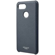 Google Pixel 3 [シェル型PUレザーケース COLORS “EURO Passione” PU Leather Shell ネイビー]