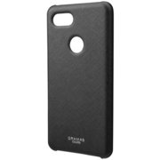 Google Pixel 3 XL [シェル型PUレザーケース COLORS “EURO Passione” PU Leather Shell ブラック]