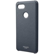 Google Pixel 3 XL [シェル型PUレザーケース COLORS “EURO Passione” PU Leather Shell ネイビー]