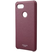 Google Pixel 3 XL [シェル型PUレザーケース COLORS “EURO Passione” PU Leather Shell ワイン]