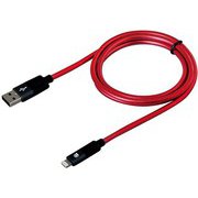 メタル+チューブプロテクトUSBケーブルLtoA 1m レッド AL351