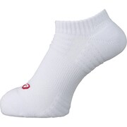 XAS055 0123 24cm [アンクルソックス ホワイト×レッド]