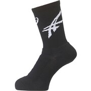 XBS413 9001 [ソックス25 メンズ 24cm(23～25cm) ブラック×ホワイト]