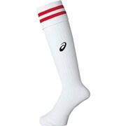 XSS099 0123 [JR.ストッキング メンズ 20cm（19～21cm） ホワイト×レッド]