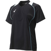 XW6418 9041 [W'SプラシャツHS レディース XXFサイズ BLACK/ISLAND BLUE/FIERY RED]
