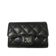 A80799 Y01588 C3906 CHANEL カードケース ブラック キャビアスキン シルバー金具 並行輸入品