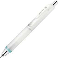 シャープペン 芯が折れないシャープペンシル デルガード タイプGR 0.5mm ノック式 2層構造のグリップ付き 本体色：ホワイト P-MA93-W