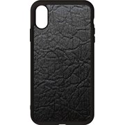 TU-I8S-510 [iPhone X/XS ケース パイナップルレザー 竹炭/TAKESUMI]