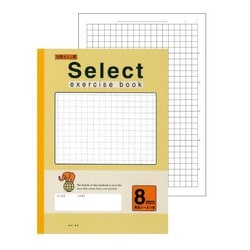 セレクト学習帳 8mm方眼 クリーム 実線罫 応用罫 EH-8C