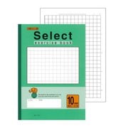セレクト学習帳 10mm方眼 グリーン 実線罫 応用罫 EH-10G