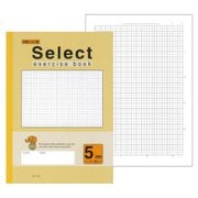 A4 セレクト学習帳 5mm方眼 クリーム 10mm実線罫 十字リーダー SH-5C