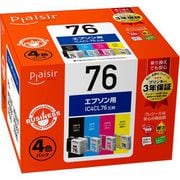 互換インクカートリッジ エプソン IC4CL76 4色パック(ブラック/シアン/マゼンタ/イエロー) 顔料 BPL-E76-4P