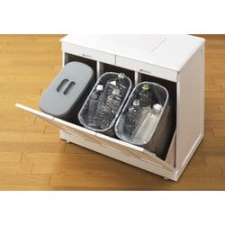 送料無料【展示品・新品】天然木大容量ダストボックス（3分別）ペール２５リットル 楽天市場】【ポイント10倍☆9/5(金)20:00〜23:59】キッチン3分別