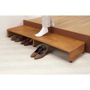木製収納付き玄関台 120cm幅 FL03523