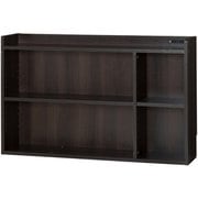 ヘッドボードにもなる収納ラック ダークブラウン FL0396320