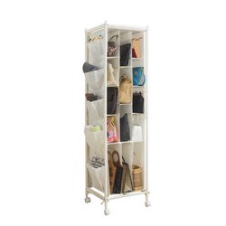 バッグ収納ラック3列 ホワイト FL0359120