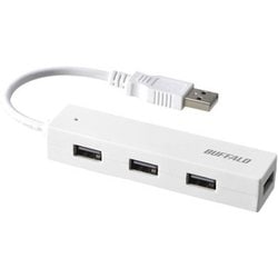 USB2.0バスパワーハブ 4ポートタイプ ホワイト BSH4U050U2WH