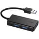 USB3.0バスパワーハブ 3ポートタイプ ブラック BSH3U108U3BK