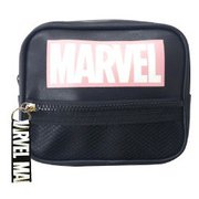 SPAP1364MARVEL LOGO BLACK Square pouch Mesh pocket [キャラクターグッズ]