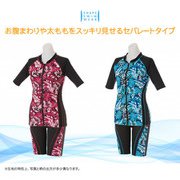 シェイプスイムウェア アクアブルー M～L FLa1489722 [フィットネスセパレート水着 レディース]