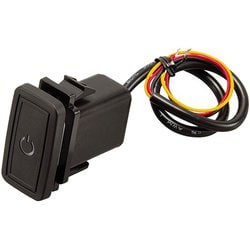 プッシュスイッチ（トヨタ・ダイハツ車用）ON-OFF DC12V・500mA 発光色:ホワイト 3217
