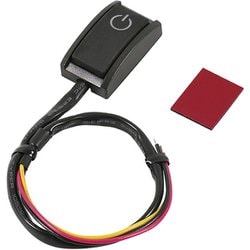 貼り付けプッシュスイッチ ON-OFF DC12V・200mA 発光色:ホワイト 3224