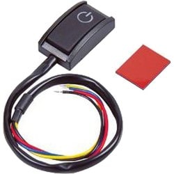 貼り付けプッシュスイッチ ON-OFF DC12V・200mA 発光色:ホワイト 3225