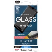 Galaxy Feel 2 3Dガラスパネル ソフトフレーム ブラック 光沢 SG1506SC02L
