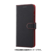 Galaxy Feel 2 レザーケース ブラックレッド INA-GAL2ELC1/BR