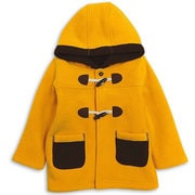 530402 [ フリース裏ボアダッフルコート マスタード100cm]