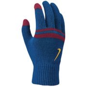 CW1023-456 [ナイキ ストライプ ニット テック&グリップ グローブ ジムブルー/メタリックゴールド]