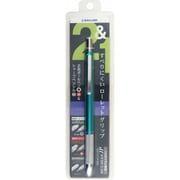マルシャン ジェイピー 2色(黒・赤)油性ボールペン 0.7mm+シャープペンシル 0.5mm ターコイズ 17-0130-064