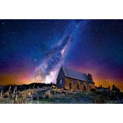 28-029 心にのこる輝きの風景 満天の星空 テカポ-ニュージーランド [ジグソーパズル めざせ！パズルの達人 光るパズル 300ピース（完成サイズ：26×38cm）]