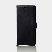 Galaxy Feel2 ソフトレザーカバー 磁石付 ブラック PD-SC02LPLFYBK
