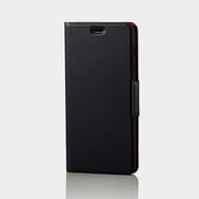 Galaxy Feel2 ソフトレザーカバー 薄型 磁石付 ブラック PD-SC02LPLFUBK