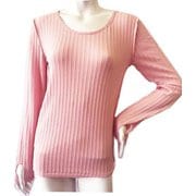 SleepLab 指穴背当て付長袖Tシャツ 830-818 L ピンク