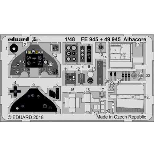 Edufe945 フェアリー アルバコア ズームエッチングパーツ トランぺッター用 1 48スケール エッチングパーツ Ied Edufe945 フェアリー アルバコア ズームエッチングパーツ トランぺッター用 1 48スケール エッチングパーツ Ied