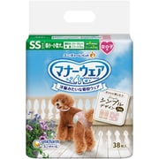マナーウェア 女の子用 SSサイズ チェック 38枚 [犬用紙おむつ]