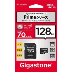 Primeシリーズ microSDXCカード 128GB Class10 UHS-I U1 最大読込70MB/s GJMX-128GU170R