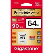 Prime600Xシリーズ microSDXCカード 64GB Class10 UHS-I U1 最大読込90MB/s GJMX-64GU190R