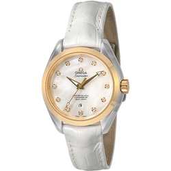 オメガ Seamaster Aqua Terra（シーマスター アクアテラ） ホワイトパール 並行輸入品 5年保証 231.23.34.20.55.002