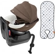 チャイルドシート クルムーヴ スマート エッグショック JJ-600 ブラウンBR さらすやエアスルーシート付