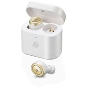 Bluetooth5.0対応 超軽量 完全ワイヤレスイヤホン ホワイト/ゴールド MS-TW2PWG