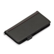PG-XZ3FP04BK [Xperia XZ3 フリップカバー PUレザー カーボン調ブラック]