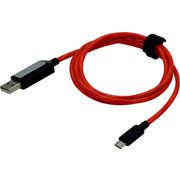 SASP-0482 [PS4コントローラー用 発光USBケーブル 1m Ray Line レッド]