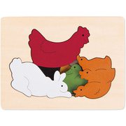 3重パズル うさぎとにわとり